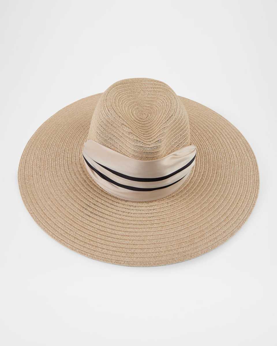 Cassidy Fedora With Organza Scarf